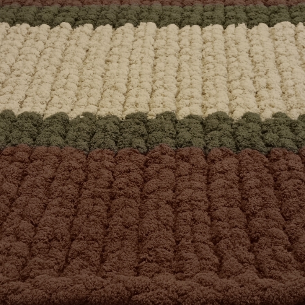 Striped Textured Baby Blanket